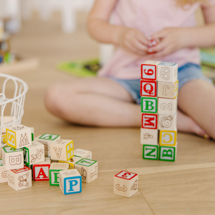 Educational Blocks for Kids Wooden Learning Blocks