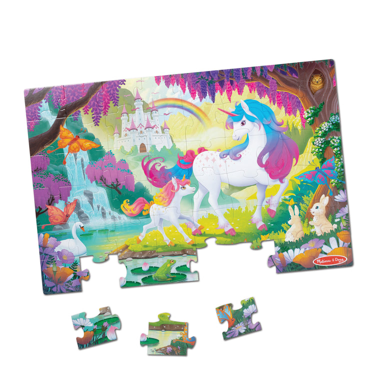 The front of the box for The GID Unicorn Floor Puzzle
