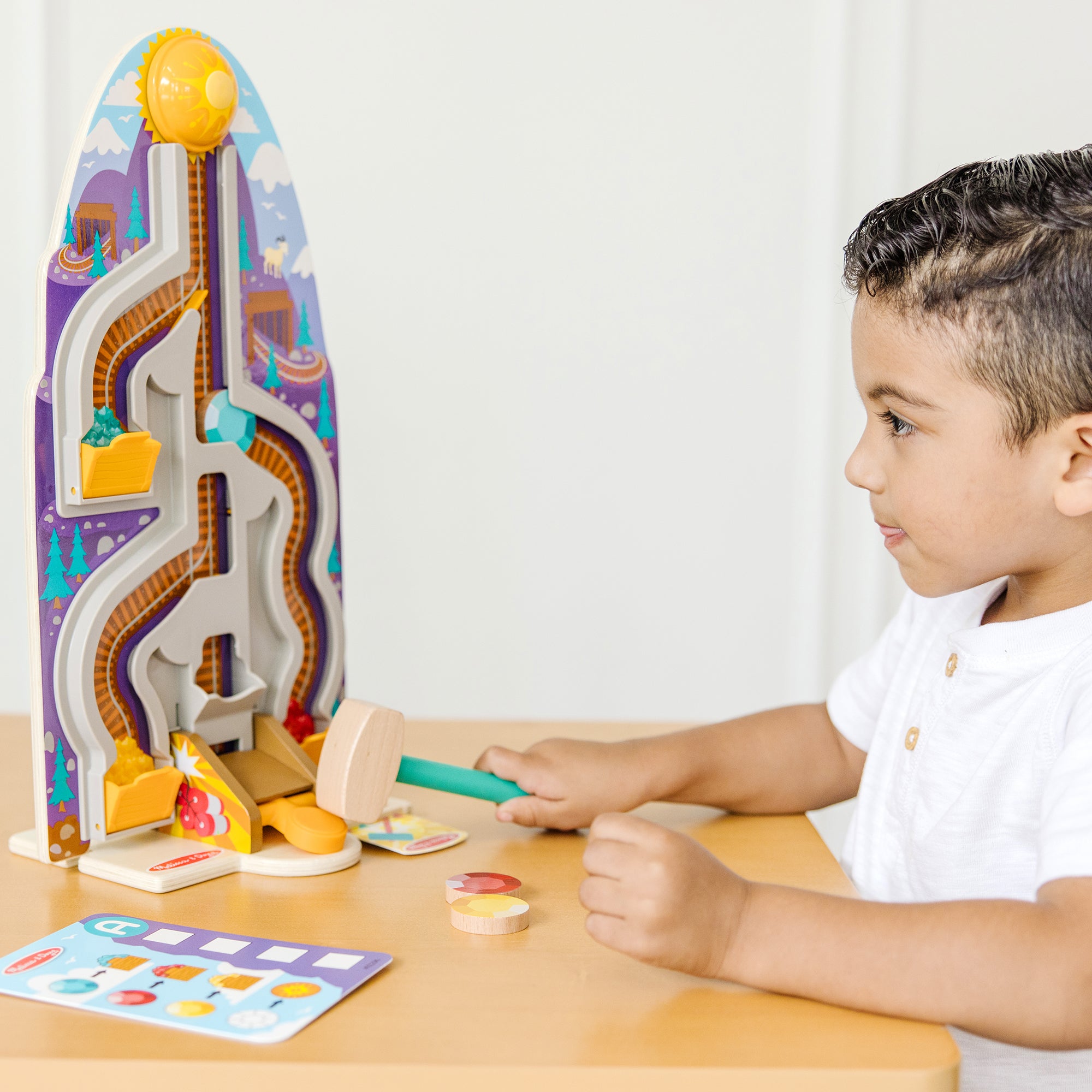 Melissa & Doug Fun at the Fair! Wooden Ring the Bell Game - FSC
