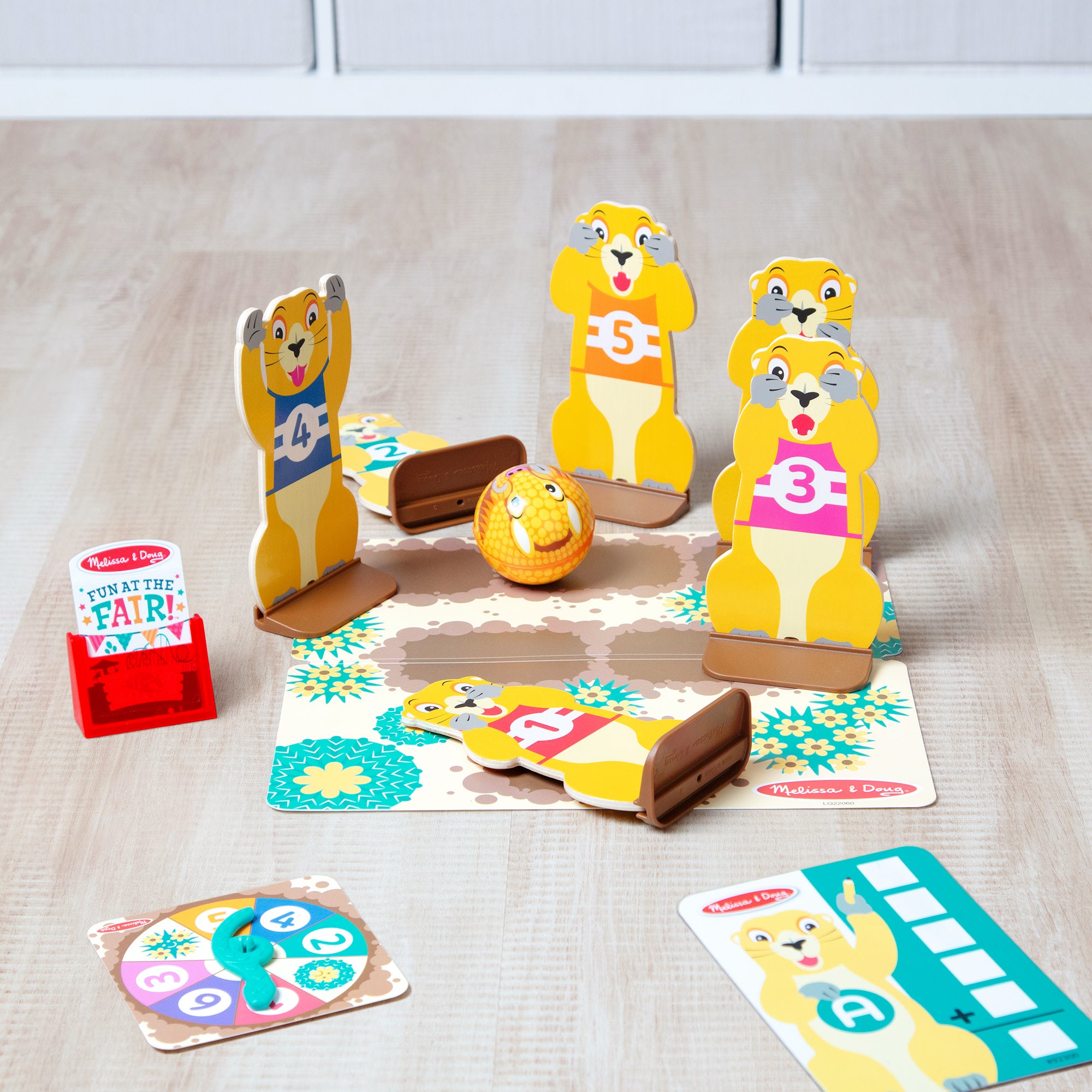 Melissa & Doug Fun at the Fair! Wooden Armadillo Roll & Bowl