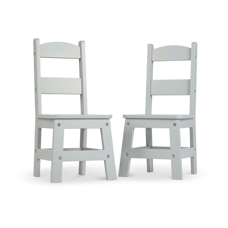 Child’s Wooden Chair Pair – Gray