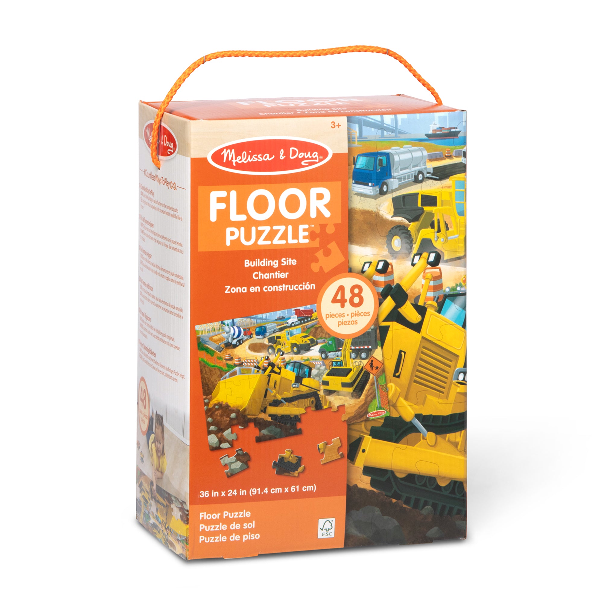 48 Piece Floor Puzzle | Construction Building Site Puzzle