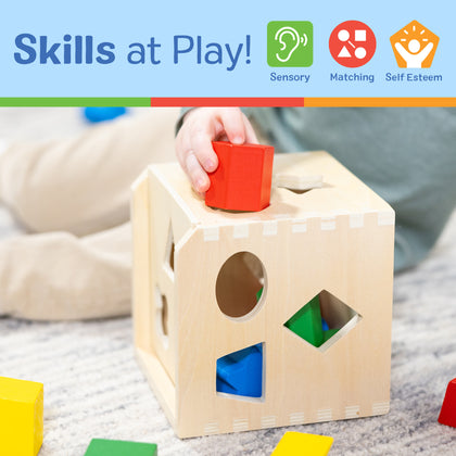 Shape Sorting Cube Classic Toy | Melissa & Doug