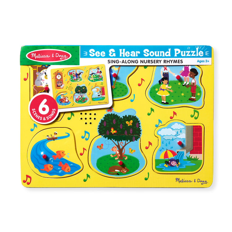 Nursery Rhymes Sound Puzzle Wooden Peg Puzzle1