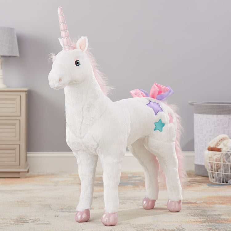 Unicorn Giant Fluffy Stuffed Animals IKASA Giant Unicorn Stuffed