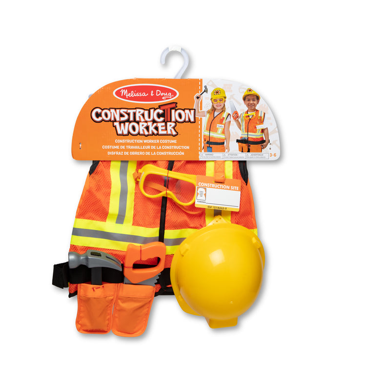 Construction Worker Costume Role Play Set