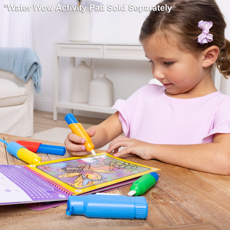 A playroom scene with The Melissa & Doug Water WOW! Pen Pack - 4 Color-with-Water Pens, Sprayer, Tether Cap