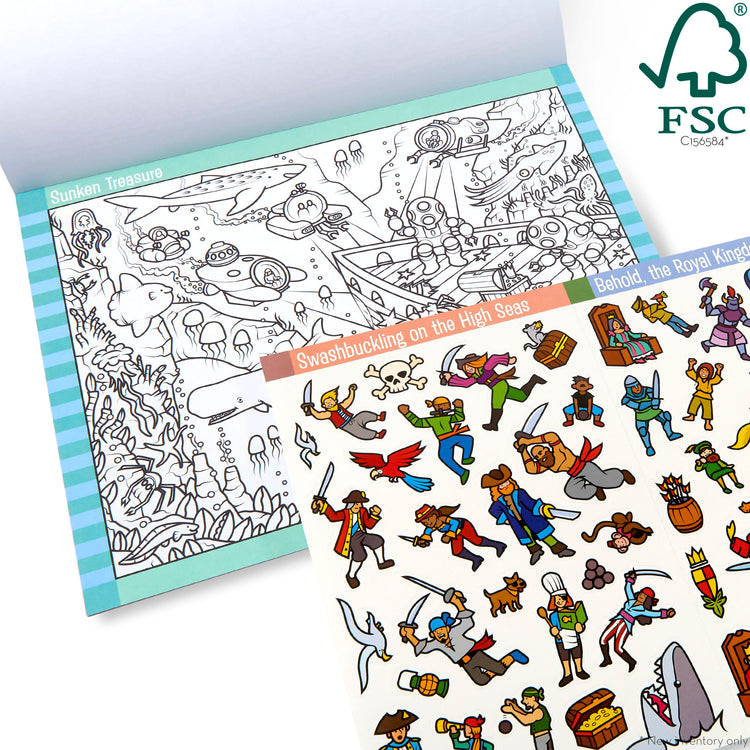  The Melissa & Doug Seek and Find Sticker Pad – Adventure (400+ Stickers, 14 Scenes to Color)