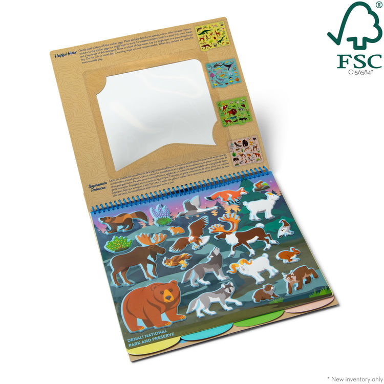 Melissa & Doug Reusable Sticker Pad: Habitats - 150+ Reusable Animal  Stickers, For Kids Ages 4+ - FSC-Certified Materials