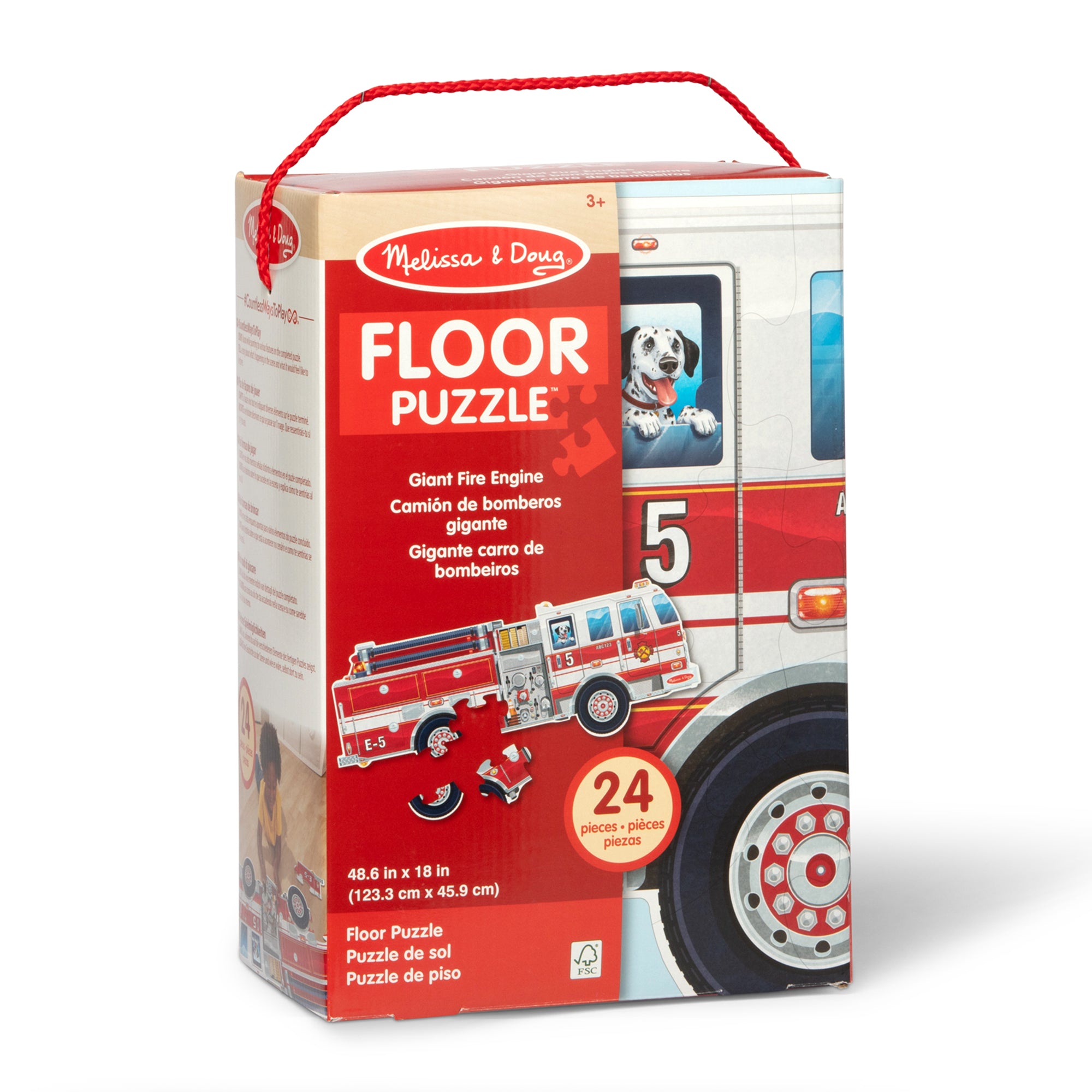 GIANT FIRETRUCK 消防車 おもちゃ Fire Truck Puzzle | Fire Truck Shaped Floor Puzzle