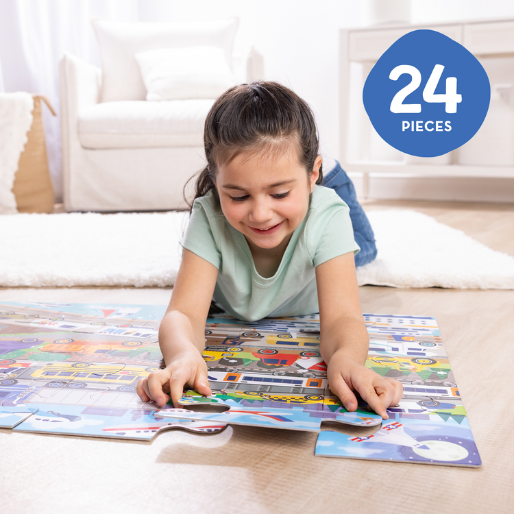 Traffic Jam Floor Puzzle - 24 Pieces