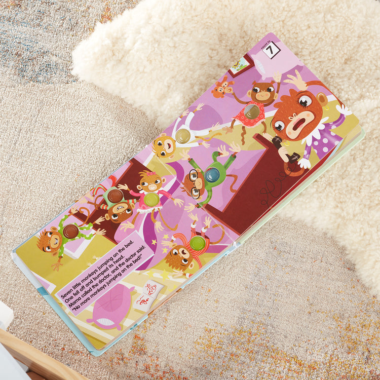 Poke-A-Dot: 10 Little Monkeys Book | Monkey Themed Book