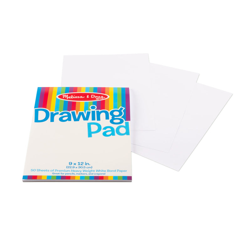 Melissa & Doug Drawing Paper Pad (9 x 12 inches) - 50 Sheets, 3-Pack -  Coloring Art Pads For Kids, Toddler Sketch Pads For Ages 3+