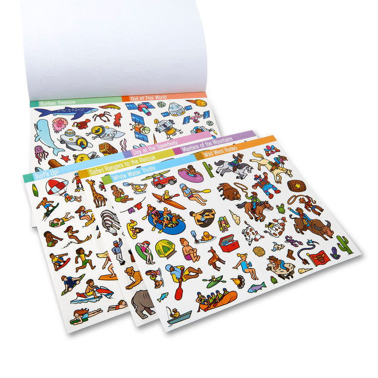  The Melissa & Doug Seek and Find Sticker Pad – Adventure (400+ Stickers, 14 Scenes to Color)