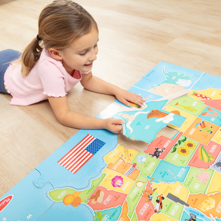 Map Floor Puzzle - 51 Pieces