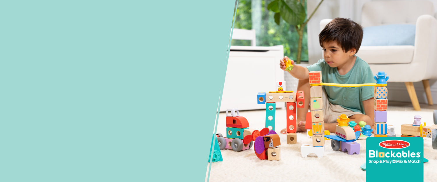 Blockables: Wooden Building Blocks for Developmental Play