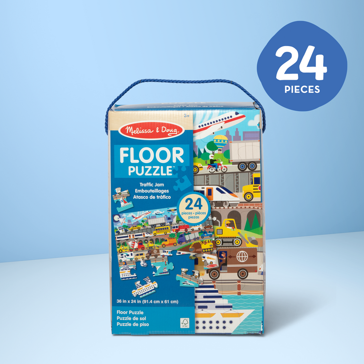 Traffic Jam Floor Puzzle - 24 Pieces