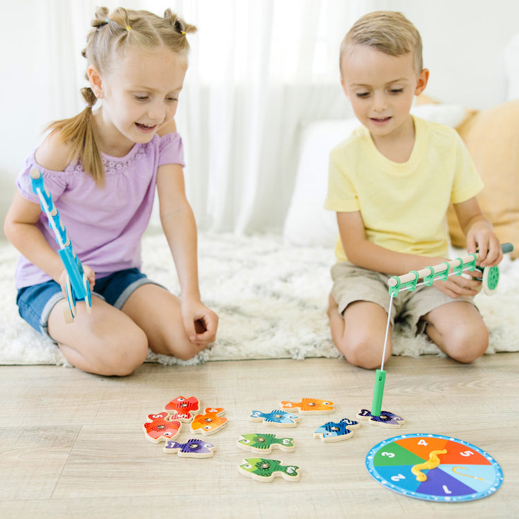childs handmade fishing pole Wooden Magnetic and Fish Set: Pre-Order angel fish Simple Outdoor Adventures for Boys
