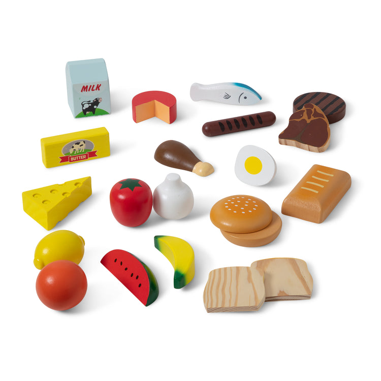 Food Groups Toy Wooden Food Set - Main Image