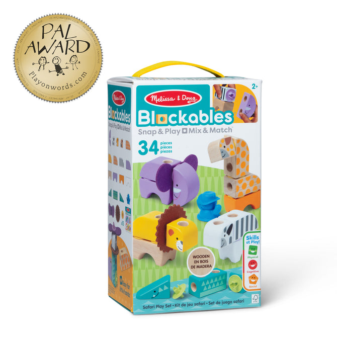 Melissa & Dough Blockables Safari 34 pcs