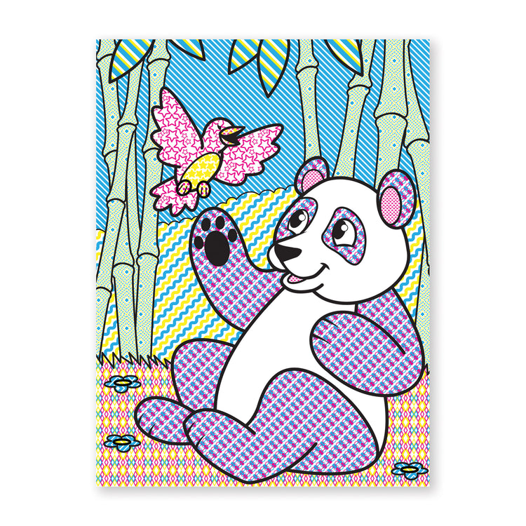 An assembled or decorated The Melissa & Doug My First Paint With Water Coloring Book: Animals (24 Painting Pages)