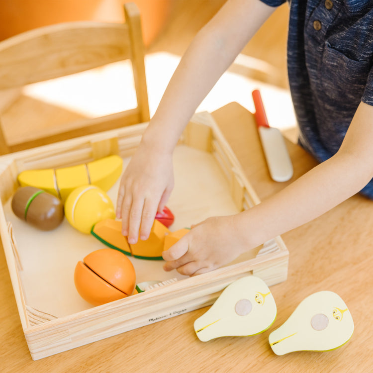 Melissa & Doug Aliments De Jeu En Bois Couper Et Trancher Melissa & Doug Aliments De Jeu En Bois Couper Et Trancher