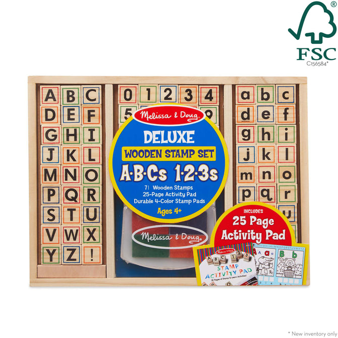 Melissa & Dough Wooden ABC Activity Stamp Set