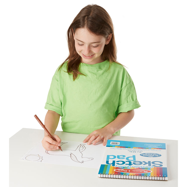 A child on white background with The Sketch Pad (9\\x12\\)