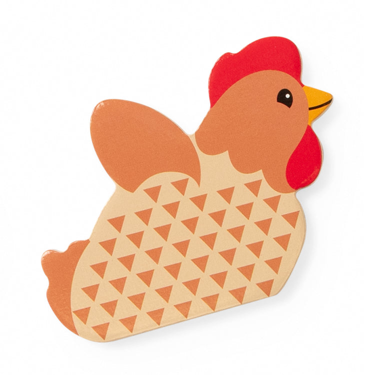 Happy Hens Push to Pop Puzzle