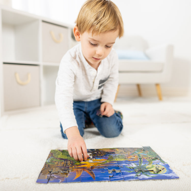 Land of Dinosaurs Cardboard Jigsaw Puzzle - 60 Pieces