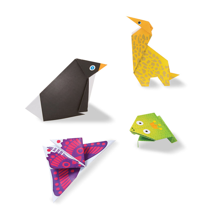  The Melissa & Doug On the Go Origami Animals Craft Activity Set - 38 Stickers, 40 Origami Papers