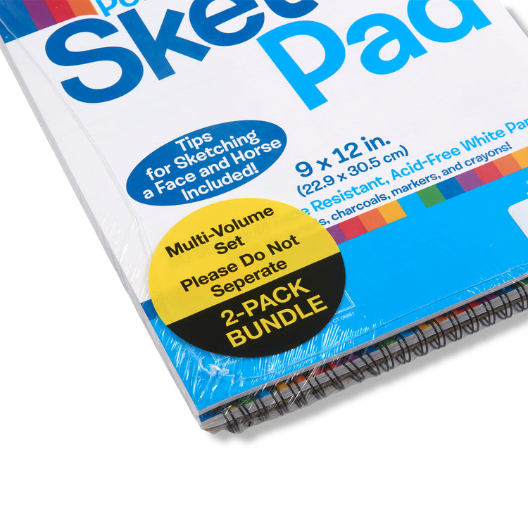 Melissa & Doug Sketch Pad 9 x 12 Inches - 50 Sheets, 2-Pack