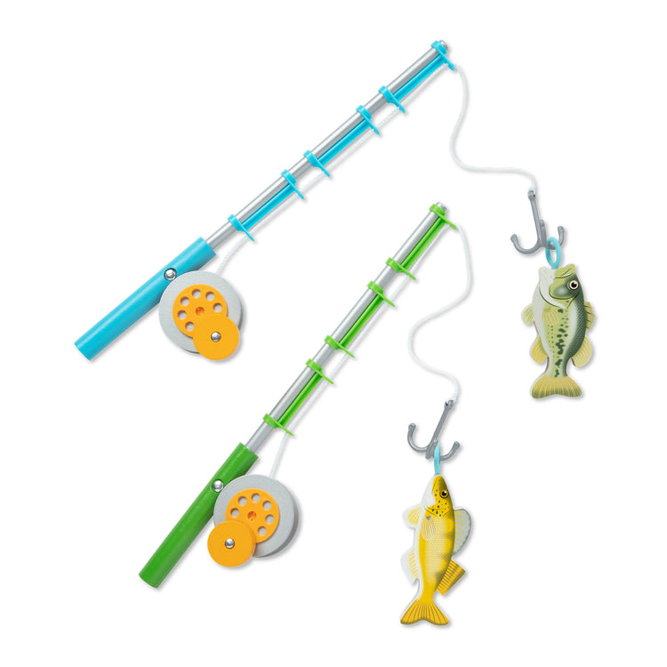 KIDS FISHING ROD Toy Catch Fish Hook Pull Fun Learning Play Set