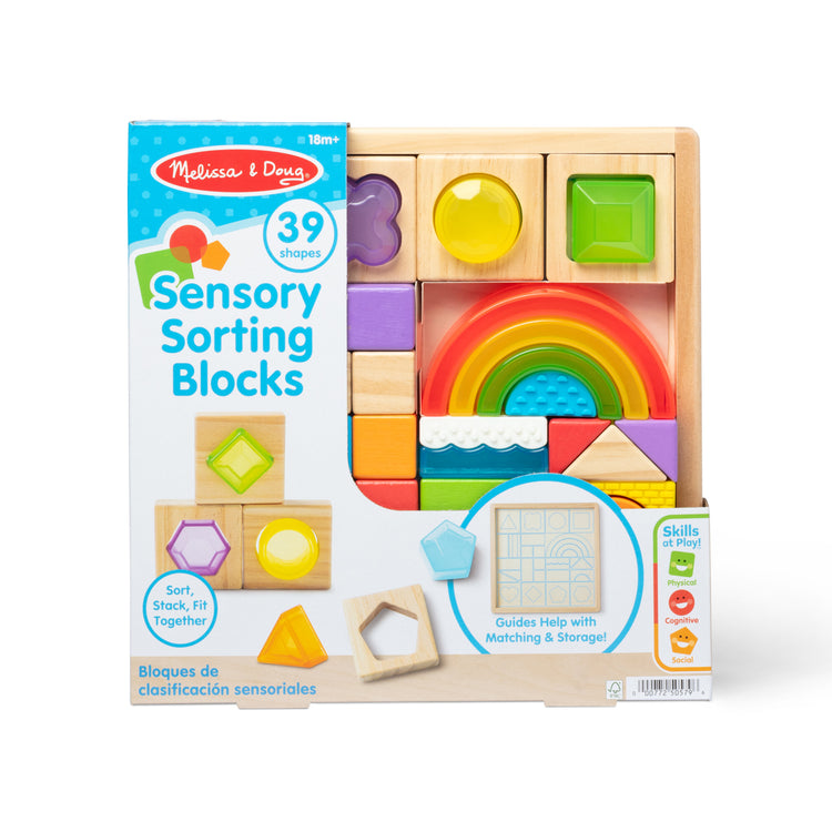 The front of the box for The Sensory Matching Blocks