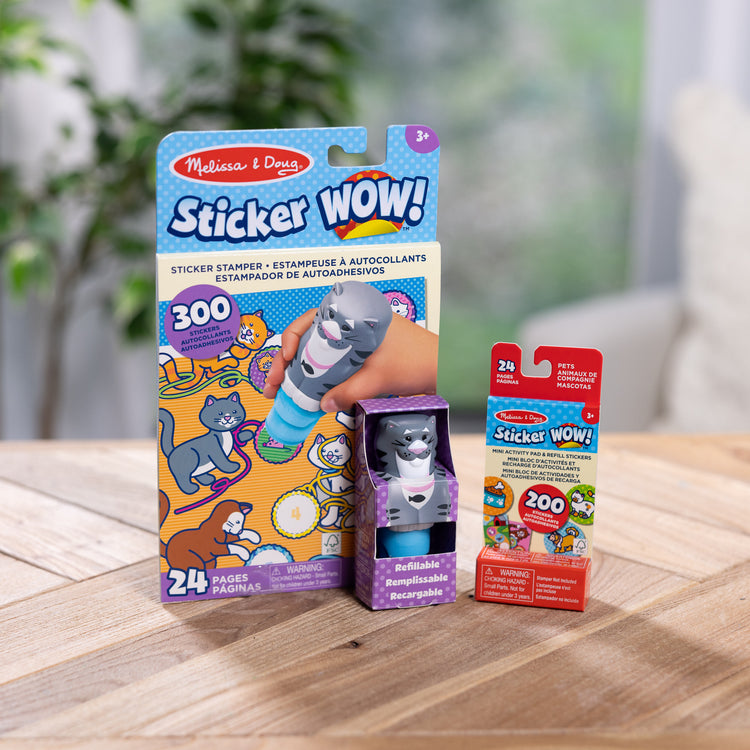 Pack tampon d'autocollants + bloc d'activités Stickers Wow - Mélissa Pack tampon d'autocollants + bloc d'activités Stickers Wow - Mélissa