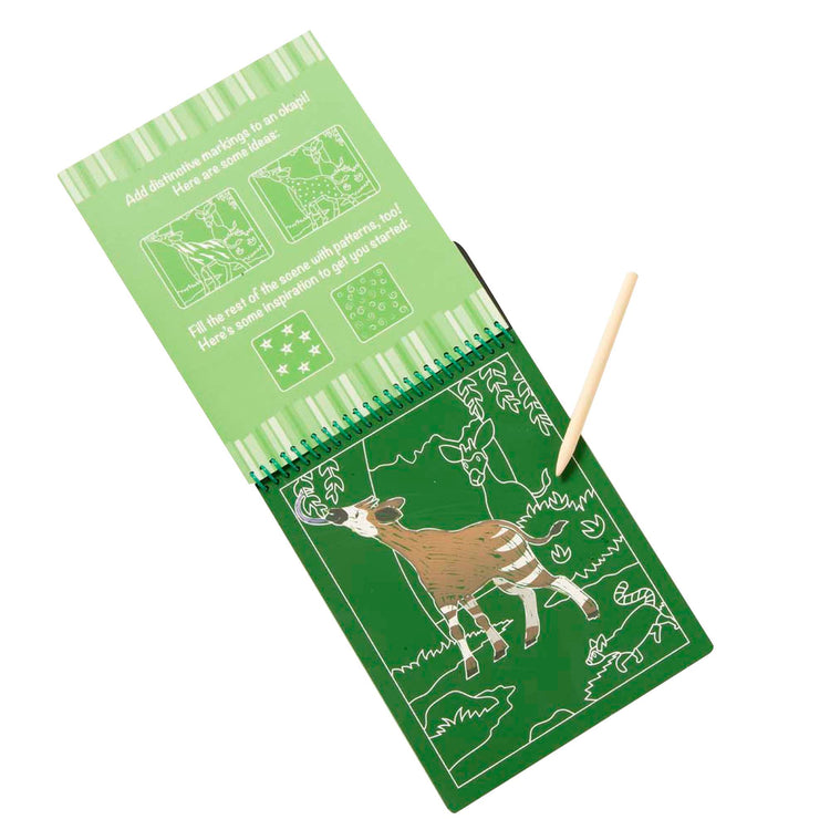 On the Go Scratch Art Picture Reveal Pad - Animals
