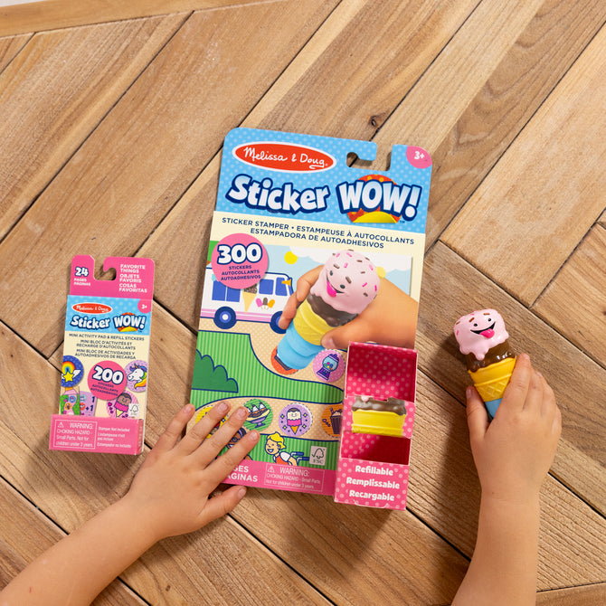 Sticker WOW!™ Ice Cream Bundle: Activity Pad & Sticker Stamper + Mini