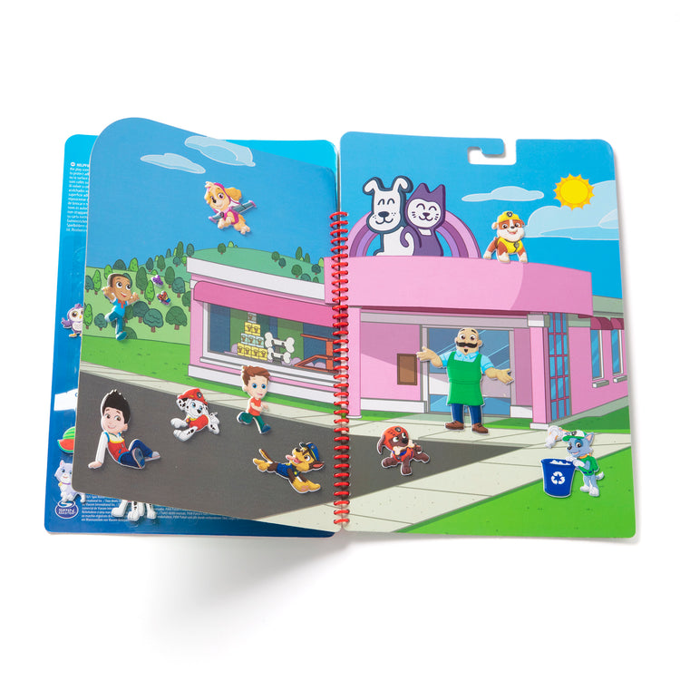 The pieces of The Melissa & Doug PAW Patrol Restickable Puffy Stickers - Adventure Bay (31 Reusable Stickers)
