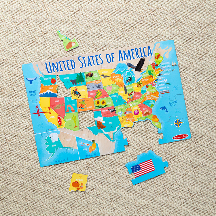 Map Floor Puzzle - 51 Pieces