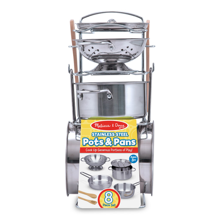 Let's Play House! Stainless Steel Pots and Pans Play Set Melissa