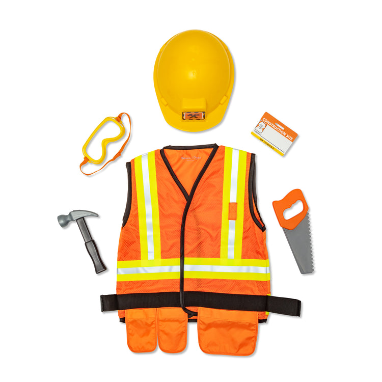 melissa and doug dress up clothes Children's Melissa & Doug Construction Worker Role Play Costume Set, Kids Unisex, Size: One Size (Fits ages 3-6)