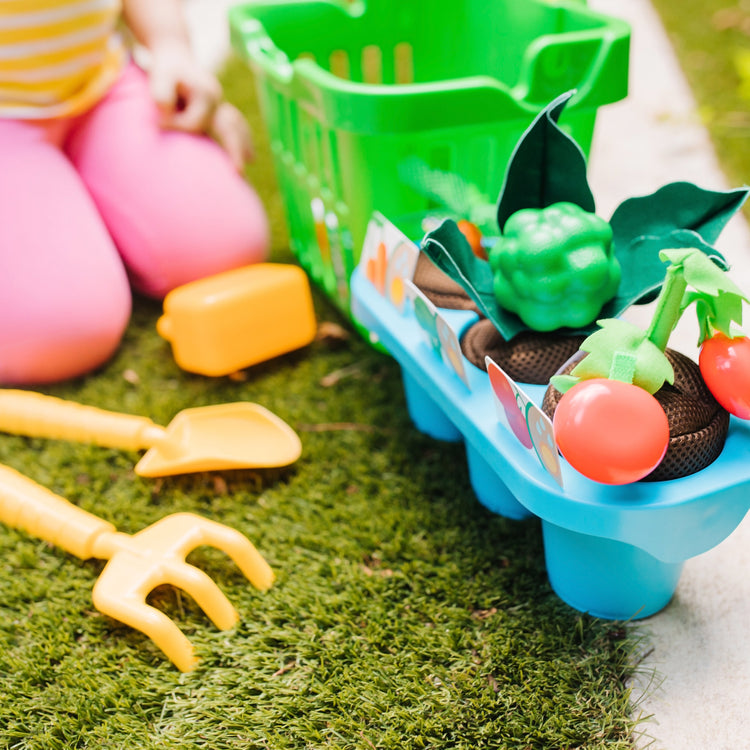 toy garden tool set Let's Explore Vegetable Gardening Play Set- Melissa and Doug