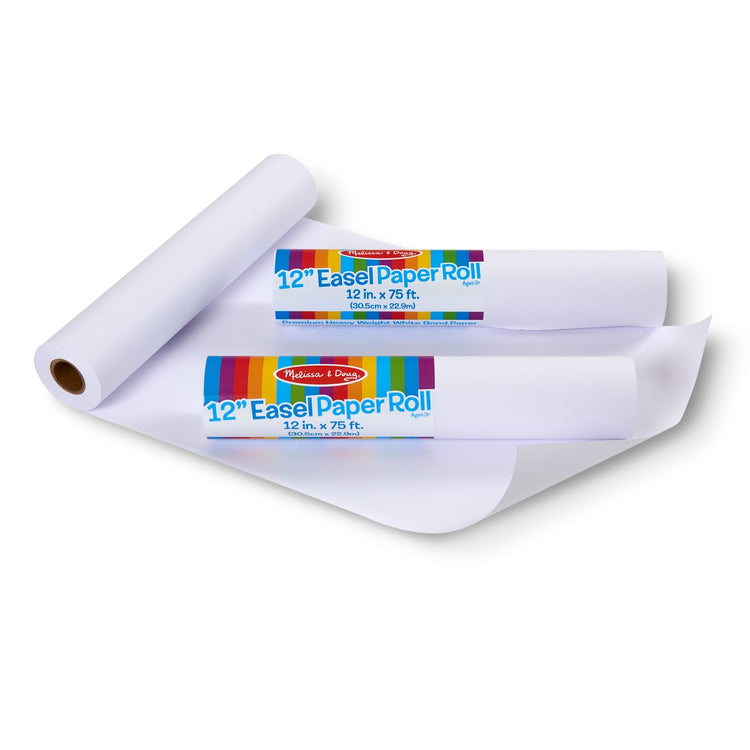 Melissa & Doug Deluxe Easel Paper Roll Replacement (18 x 75') 3pk
