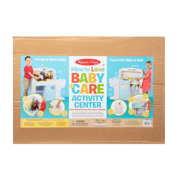 the Melissa & Doug Mine to Love Baby Care Activity Center for Dolls - Kitchen, Nursery, Bathing-Changing