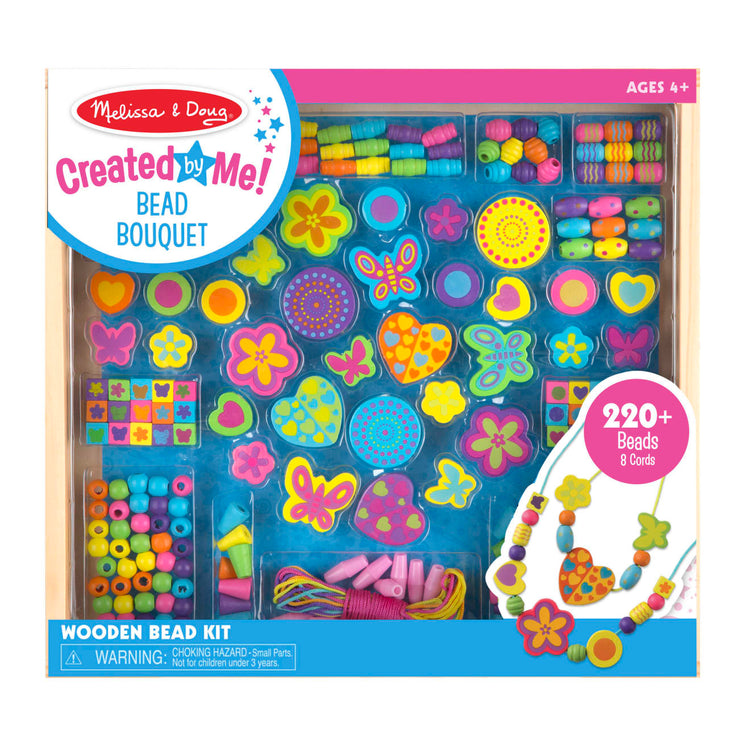  Melissa & Doug Created by Me! Butterfly Beads Wooden Bead Kit,  120+ Beads for Jewelry-Making : Melissa & Doug: Toys & Games