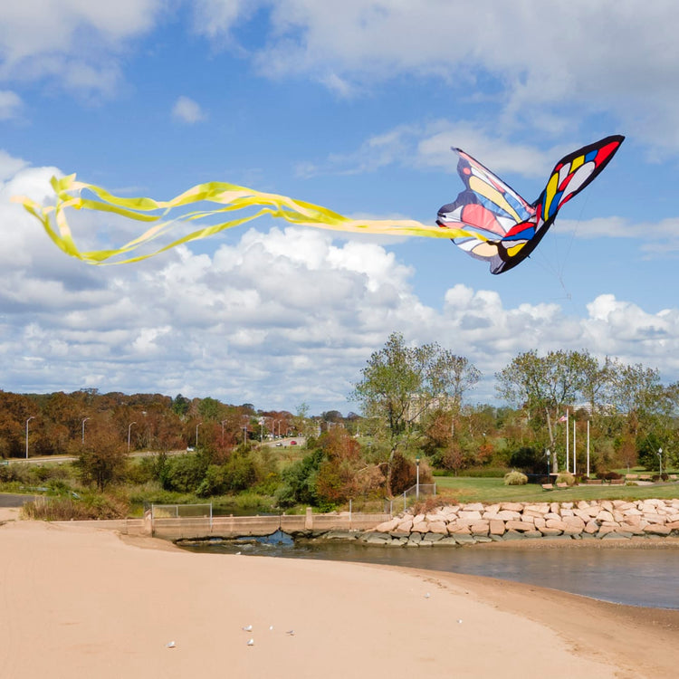 the Melissa & Doug Beautiful Butterfly Single Line Shaped Kite (50-Inch Wingspan)