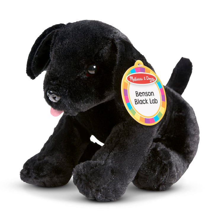 the Melissa & Doug Benson Black Lab - Stuffed Animal Puppy Dog
