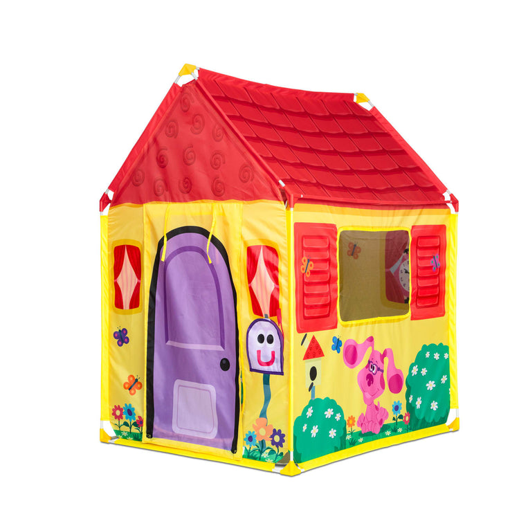 An assembled or decorated the Melissa & Doug Blue's Clues & You! Blue's House Play Tent
