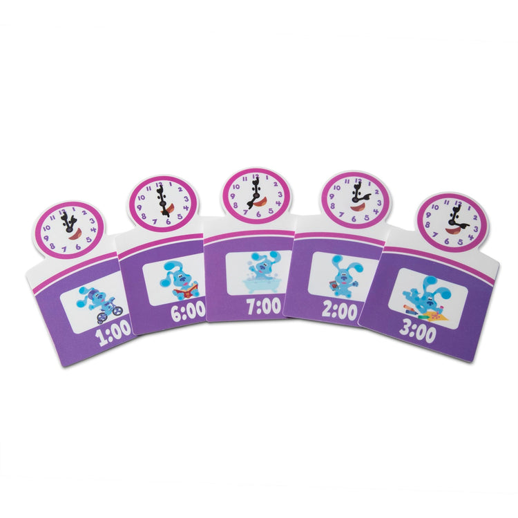 the Melissa & Doug Blue's Clues & You! Wooden Tickety Tock Magnetic Clock (31 Pieces)