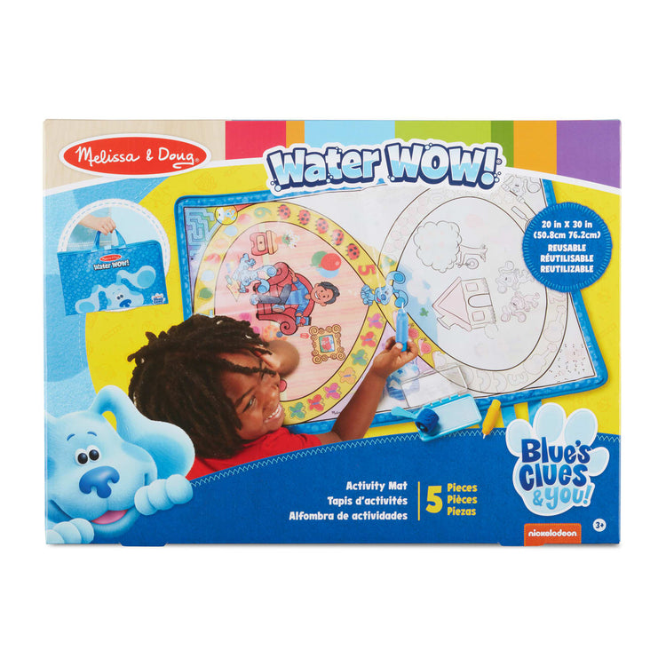 the Melissa & Doug Blue's Clues & You! Water Wow! Activity Mat (20 Inches x 30 Inches) With Reusable Water Reveal Surface
